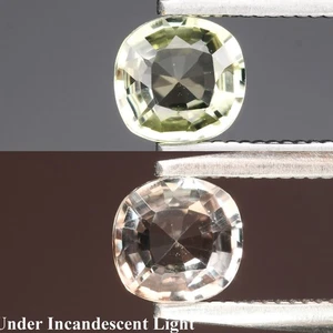💎 0,49ct 4,8x4,5mm VS Kissen Natürlicher Farbwechsel Diaspore - Türkei Edelstein - Bild 1 von 6