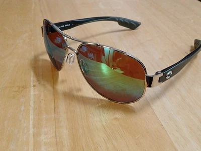 COSTA DEL MAR South Point SO 21 Polarized 580p Green Mirror Aviator Sunglasses - Image 1 of 4