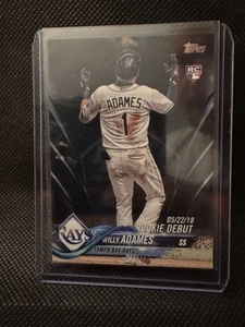 2018 Topps Update Willy Adames 66/67 Black Parallel RC #US25 Tampa Ray Giants - Picture 1 of 6