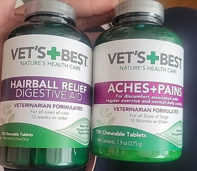 Vet’s Best Aches + Hairball Alivio Alergia Veterinarios Formulados Todos los Tamaños Perros 2028 Foto 1 de 4