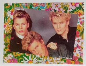 Póster de doble cara de Duran Duran / Patrick Swayze - revista griega de 1980 - Imagen 1 de 2