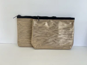 2 LANCOME Kosmetiktasche Metallic Gold Reißverschluss Neu 2025 GWP - Bild 1 von 8