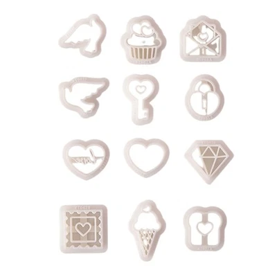 Valentine s Day Clay Cutters Clay Earring Cutters Cake Clay Cutters DIY Jewelry - Image 1 of 4