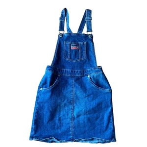 Levis jumper denim blue jean dress girls 12 13 l skirtall overall large - Picture 1 of 7