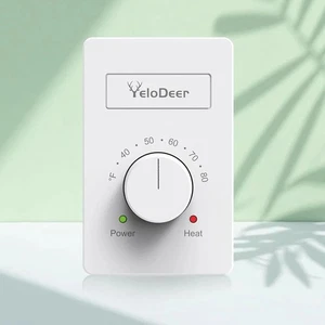 Dual Voltage (110V-265V) 4-Wire Manual Electric Baseboard Heater Thermostat f... - Picture 1 of 8