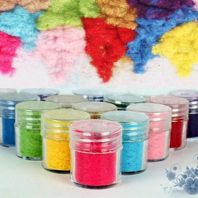 Nail Velvet Hair Powder Plush Nail Art Velvet Fluffy Powder``,.;'/ N6I4 - Image 1 of 4