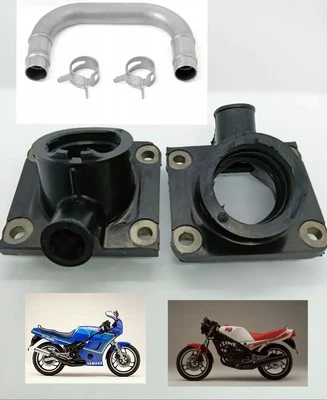 Yamaha RD 350 31K 2UA YPVS 1983/1994 Collettori Aspirazione + Tubo Compensatore - Immagine 1 di 4
