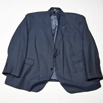 NEW Oak Hill 4XL 58R 60R Portly Blue Nailshead Mens Blazer Sport Coat Jacket - Image 1 of 4