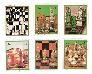 Fujeira 1973 Échecs ,Tournoi , Plateau , Jeux , Sports ; 6v set Oblitérés - Photo 1/1