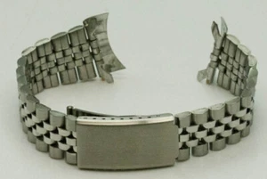 Correa de reloj curva de acero inoxidable Jubilee 18 mm - 22 mm Datejust Rolex - Imagen 1 de 4