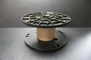 CARRETE DE ALAMBRE VACÍO CALIBRE 8 THHN RESISTENTE CABLE DE CARTÓN CUERDA LÍNEA ARTESANAL - Imagen 1 de 4