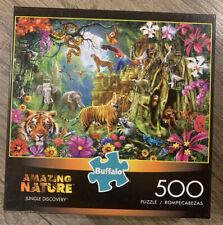 Buffalo Games Amazing Nature ~ JUNGLE DISCOVERY ~ 1000 Piece Puzzle Tigers Snake