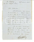 1938 PARIS Graphologue Aimé DUPUY promet une visite AUTOGRAPHE