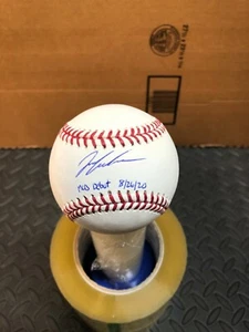 ATLANTA BRAVES IAN ANDERSON SINGLE SIGNED RAWLINGS MLB BASEBALL JSA WITNESS INSC - Picture 1 of 2