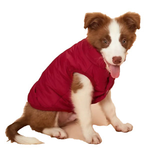 Dog Winter Warm Coat Thickened Padded Pet Jacket Soft Size/3XL Color/Red