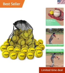 Training Mini Baseballs Confezione da 20/50 - Palline in Schiuma per Pratica Battuta in Interno - Foto 1 di 8