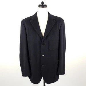 Regent 100% Angora Sakko Herren Gr. 26 (52 S) Schwarz Ungefüttert Jacke Jackett - Bild 1 von 9