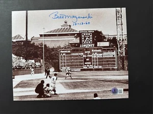 Bill Mazeroski signed autographed Pirates Game 7 Shot 60' 8x10 photo Beckett BAS - Picture 1 of 1