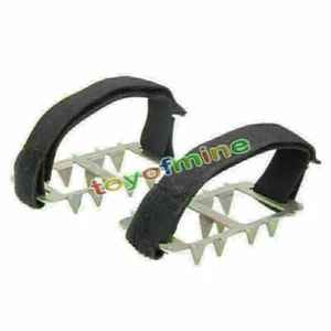 Ice Snow Shoes Spike Grip Boots Chain Crampons Grippers Anti Slip Ice Cleats - Picture 1 of 9