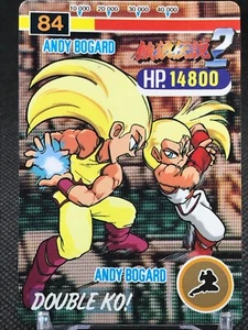 No.84 ANDY BOGARD Fatal Fury2 Carddass SNK1992 CCG Made In JAPAN Rare - Picture 1 of 12