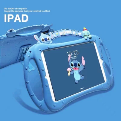 Stitch Handle Portable Silicon Plus Lanyard Bracket TabletCase For Apple iPad 5 - Image 1 of 4