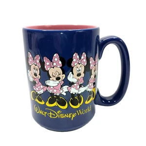 Walt Disney World 1 CUP w 4 MINNIE MOUSE PINK POLKA DOT DRESSES Coffee Tea Mug - Picture 1 of 4