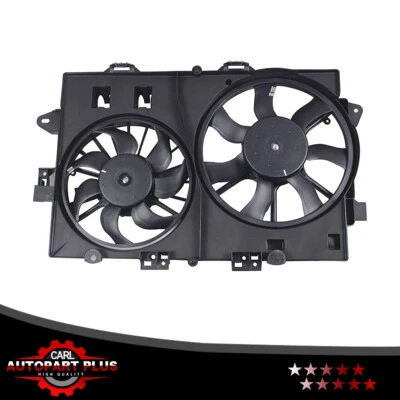 Ventilador radiador doble plástico negro 19129813 para Pontiac Torrent 2006 2007 2008 Foto 1 de 4