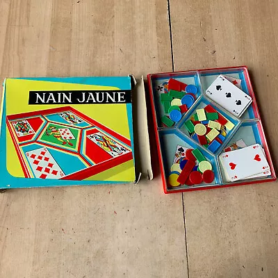 Jeu Nain jaune : jetons et jeu de 52 cartes - Photo 1/4