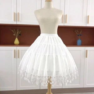 Ladies Lolita Skirt Petticoat Crinoline Gown Underskirt Star Cosplay Retro Fairy - Picture 1 of 6