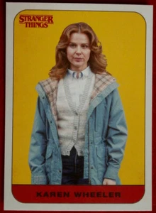 STRANGER THINGS - SEASON ONE - STICKER CARD #13 - KAREN WHEELER - TOPPS 2018 - Picture 1 of 2