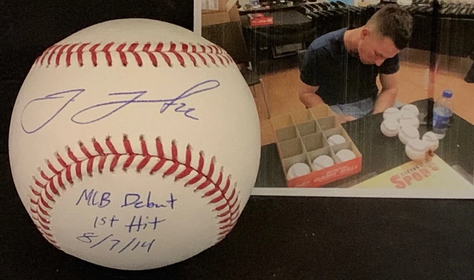Jake Lamb Chicago White Sox Auto Signed Baseball MLB Debut 1st Hit 8.7.14 A - Image 1 of 1