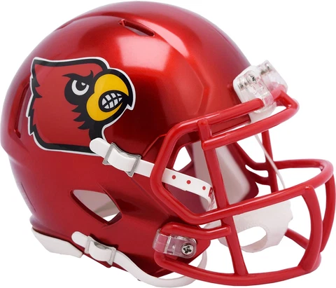 Louisville Cardinals Unsigned  FLASH Alternate Revolution  Mini Football Helmet Cover