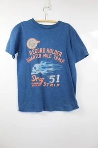 GAP Kids Boys Navy Blue Casual "Motorcycle Club" T-Shirt Size M Medium - Picture 1 of 8