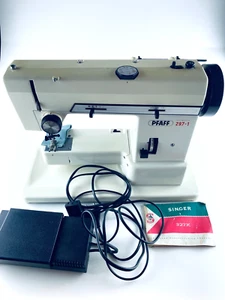 Pfaff 297-1 Stretch Nähmaschine mit Koffer + Anleitung / Getestet^ - Bild 1 von 17