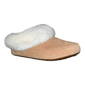 Sorel Go Coffee Run Slippers Tawny Buff, Natural Suede Faux Fur 5M New - Picture 1 of 9