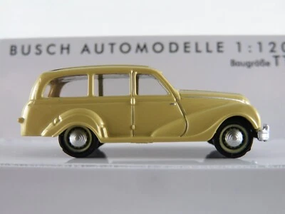 Busch 87256 EMW 340 Kombi (1952-1955) in sandgelb/schwarz 1:120/TT NEU/OVP - Bild 1 von 4