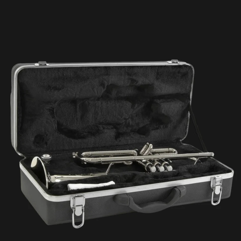 Bb TRUMPET-NEW MIDDLE/HIGH SCHOOL STUDENT SILVER MARCHING BAND TRUMPETS - Image 1 of 4