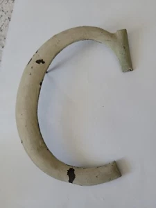 1919 Antique Kearsarge School Erie PA Bronze Letter "C" Architectural Salvage - Picture 1 of 14
