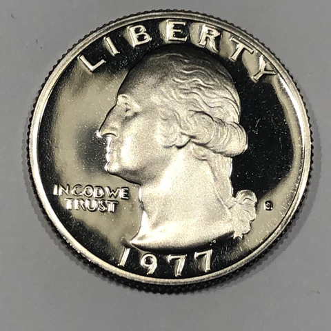 1977-S WASINGTON QUARTER PROOF (CLAD) DEEP CAMEO GEM * direct from proof set Cover