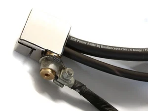 Par de terminales de batería KnuKonceptz Ultimate 50 20 10 mm2 cables + cable de giro OEM - Imagen 1 de 6