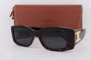 Nuovi occhiali da sole CELINE CL 40282U 52A avana-oro/grigio scuro per uomo donna - Foto 1 di 7