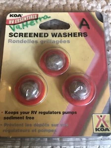 Valterra W1526VP Freshwater Hose Red Screened Hose Washers - 3pk, NEW - Picture 1 of 2