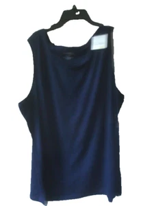 Ladies Plus Tank Top Navy Size 3X Coral Bay NEW - Picture 1 of 2
