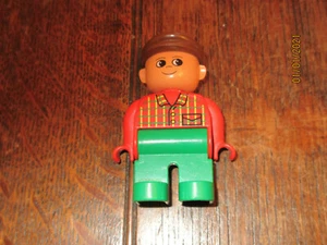DUPLO LEGO MAN COUNTRY FARMER PLAYFIGURE SIT STAND SPARE REPLACEMENT CAKE TOPPER - Picture 1 of 3