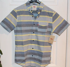 New LEVI's Striped Button up Casual S/S Shirt Size S - BNWT - Picture 1 of 6