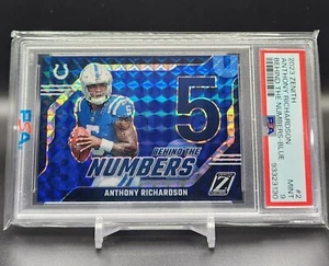 2023 Zenith Anthony Richardson dietro i numeri - blu #2 come nuovo PSA 9 - Foto 1 di 3