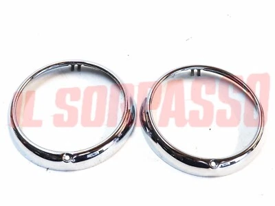 CORNICI CERCHI FARO CROMATI FIAT 1100 103 E 1 SERIE + TV ORIGINALI SIEM Foto 1 de 3