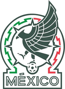 Adesivo/decalcomania stemma calcio Messico calcio 4" fustellato spedizione gratuita - Foto 1 di 1
