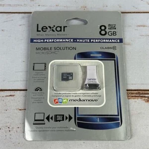 Lexar 8GB MicroSDHC Memory Card with Adapter - Picture 1 of 6
