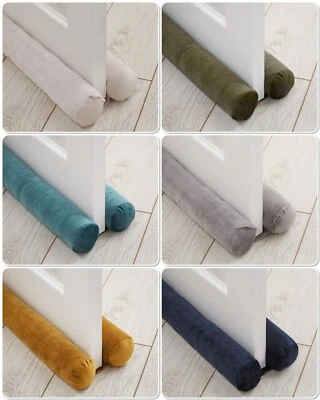 Catherine Lansfield Kingsley Matt Velvet Double Sided Draught Excluder 6 Colours - Image 1 of 4